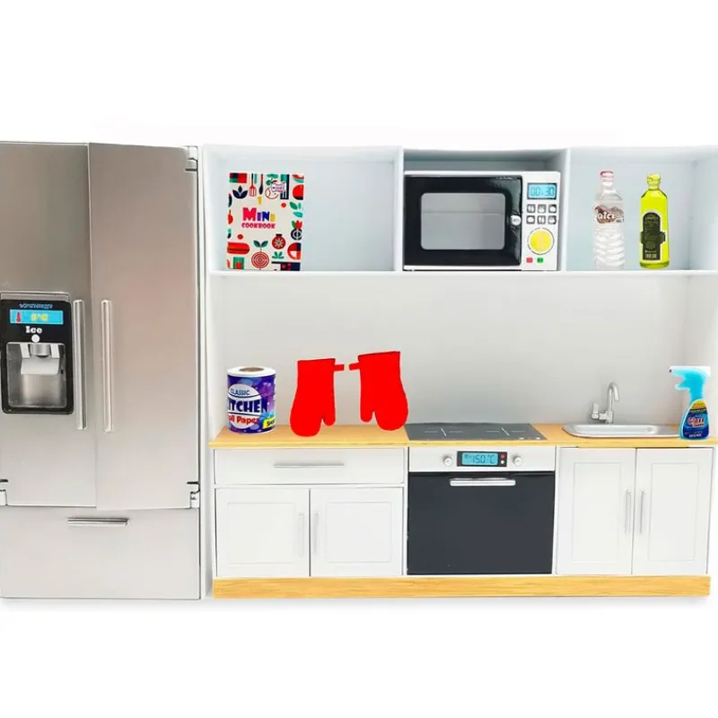 BIZAK Manualidades|Muñecas-Mini World Playset Cocina