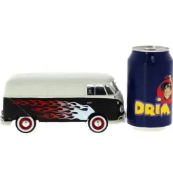Miniatura Volkswagen Van Blanca Llamas 1:24*MOTOR MAX Discount