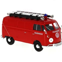 MOTOR MAX Coches Escala 1:24-Miniatura Volkswagen Van FEUERWEHR 1:24