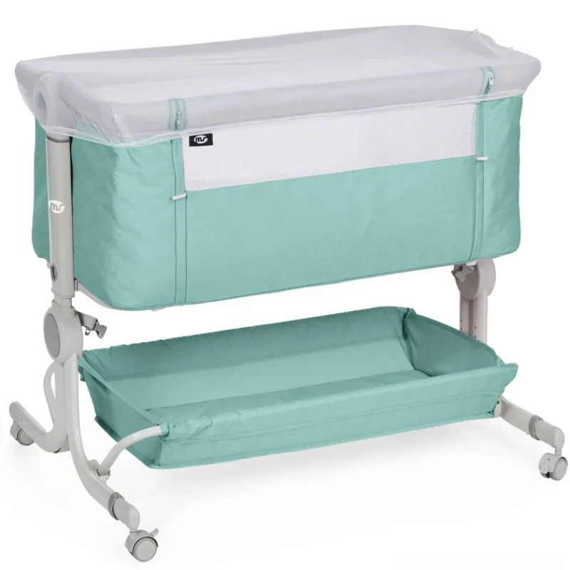 Minicuna Colecho Comfy Menta + textil Elefante*MS Outlet