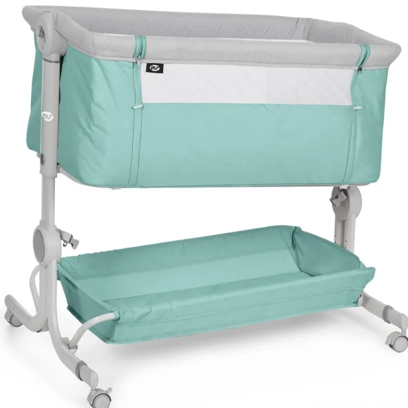 Minicuna Colecho Comfy Menta + textil Elefante*MS Outlet