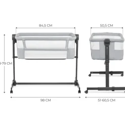 KINDERKRAFT Minicunas-Minicuna colecho Neste Up2 Grey