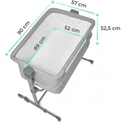 Minicuna colecho Neste Up Grey*KINDERKRAFT Clearance