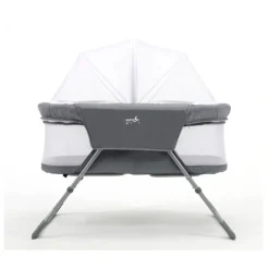 Minicuna plegable c/ mosquitera Gris*ASALVO New