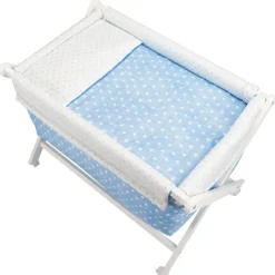 Minicuna plegable completa Estrellas Azul*INTERBABY New