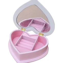 KIDS EUROSWAN Juegos De Madera|Ropa Y Complementos-Minnie Mouse Joyero Madera Corazón