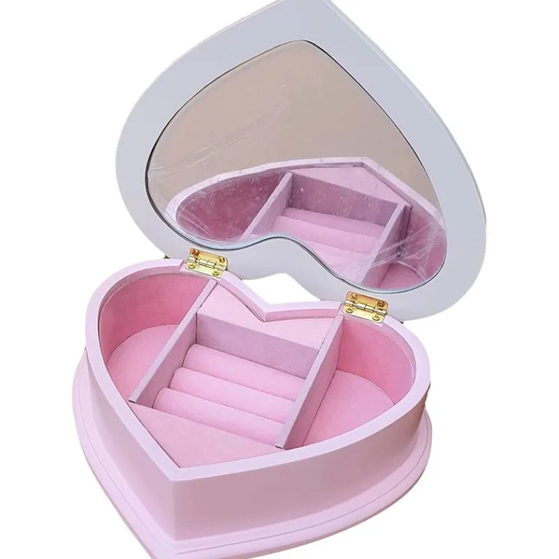 KIDS EUROSWAN Juegos De Madera|Ropa Y Complementos-Minnie Mouse Joyero Madera Corazón