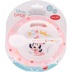 Minnie Mouse Pack Plato + Cuchara Micro*STOR Hot