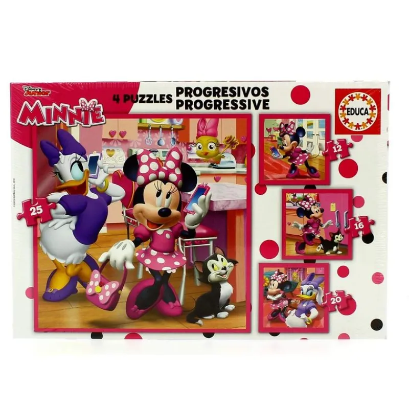 Minnie Mouse Puzzle Progresivo Ayudantes Felices*EDUCA Sale