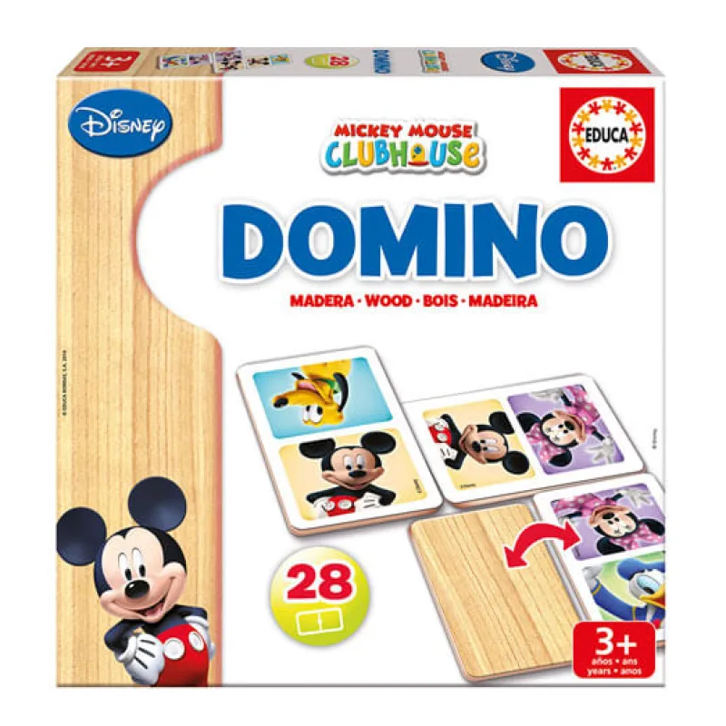EDUCA Juegos Y Juguetes Educativos|Juegos De Mesa-Minnie/Mickey Domino 28 Piezas