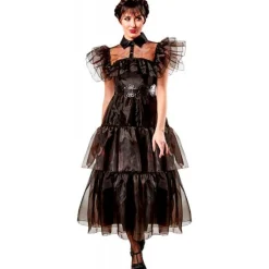 RUBIE'S Halloween-Miércoles Disfraz Vestido Adulto