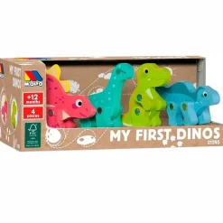 MOLTO Juegos De Madera-Mis Primeros Dinosaurios de Madera