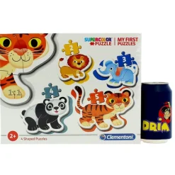 CLEMENTONI Puzzles Y Construcciones-Mis Primeros Puzzles Animalitos Salvajes