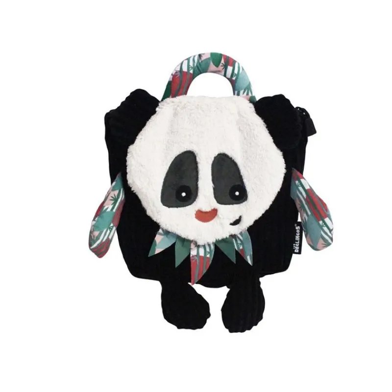 DEGLINGOS Sonajeros-Mochila de guarderia oso panda