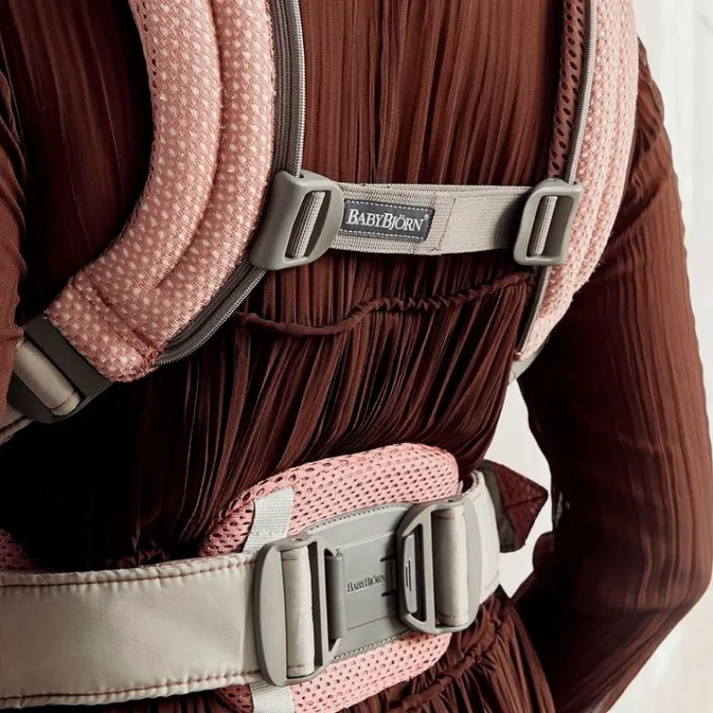 BABY BJORN Mochilas Portabebé-Mochila Harmony hasta 15 kg Mesh Rosa