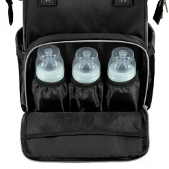 KIKKABOO Bolsos Maternales-Mochila maternal Siena negra