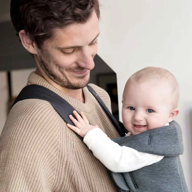 Mochila Mini Jersey Gris Oscuro*BABY BJORN Discount