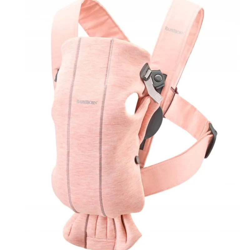 BABY BJORN Mochilas Portabebé-Mochila Mini Jersey Rosa Claro