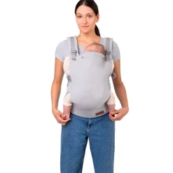 MOMI Mochilas Portabebé-Mochila pectoral Collet Gris hasta 20kg