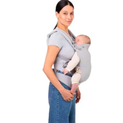 MOMI Mochilas Portabebé-Mochila pectoral Collet Gris hasta 20kg
