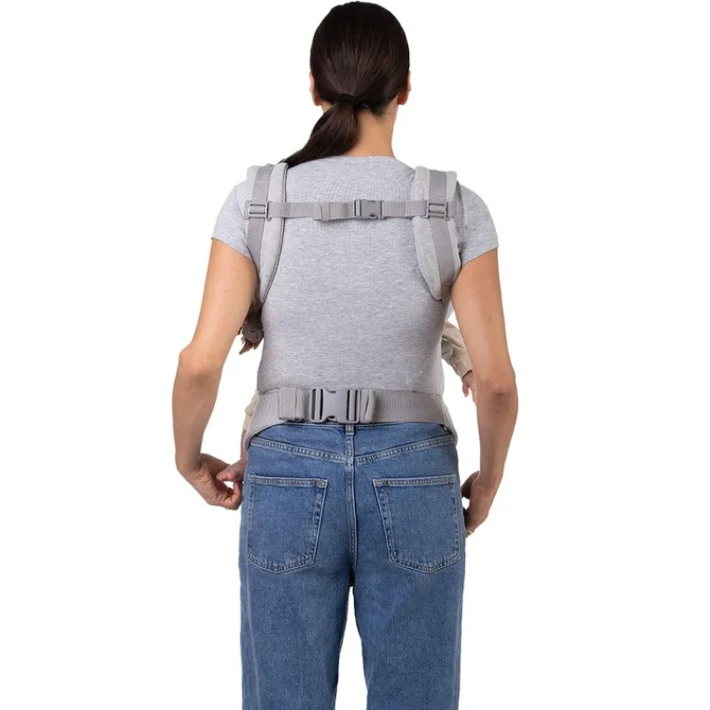 MOMI Mochilas Portabebé-Mochila pectoral Collet Gris hasta 20kg