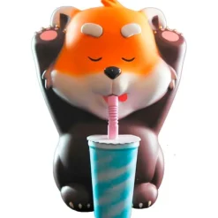 Mogu Pets Figura Panda Rojo Bubble Tea*SD DISTRIBUCIONES Clearance