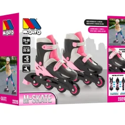 MOLTO Bicicletas, Correpasillos Y Triciclos-Roller Patines 4 en Línea Rosa