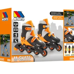 MOLTO Bicicletas, Correpasillos Y Triciclos-Roller Patines 4 en Línea Naranja