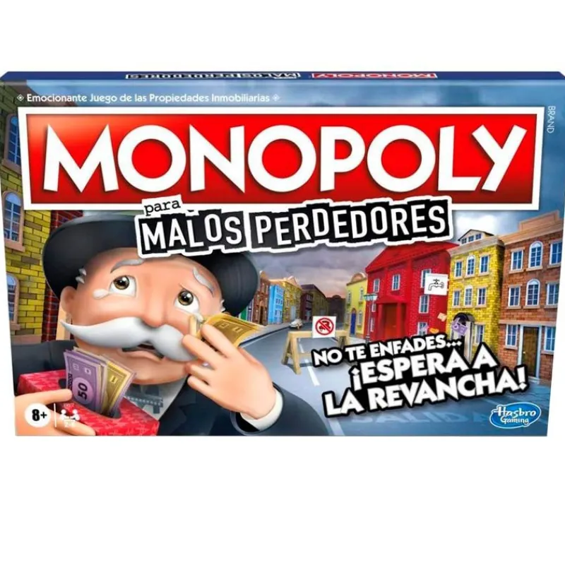 HASBRO Juegos De Mesa-Monopoly para Malos Perdedores