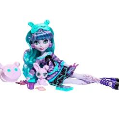 MATTEL Monster High Colección|Halloween-Monster High Creepover Party Muñeca Twyla