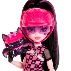 MATTEL Monster High Colección|Muñecas-Monster High Draculaura Moto Vampiritástica
