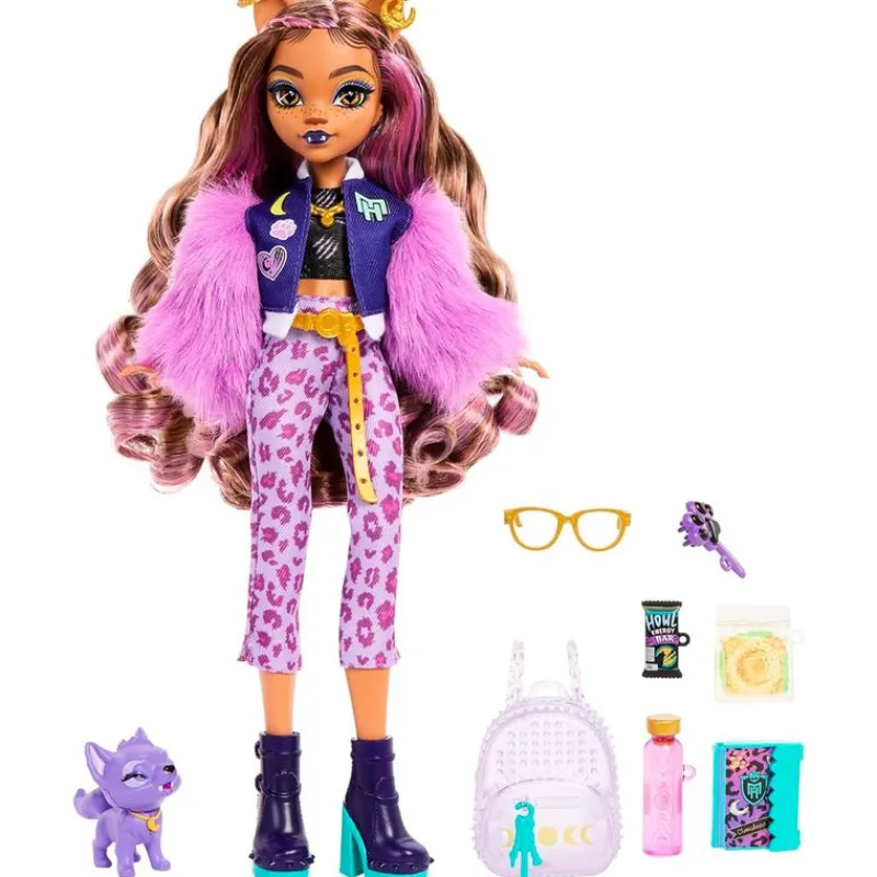 MATTEL Monster High Colección|Halloween-Monster High Muñeca Clawdeen Wolf G3 Core Refresh