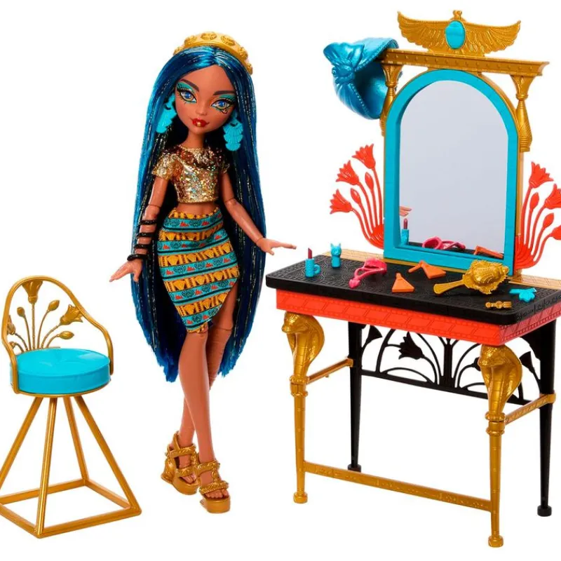 Monster High Muñeca Cleo De Nile con Tocador y Accesorios*MATTEL Discount