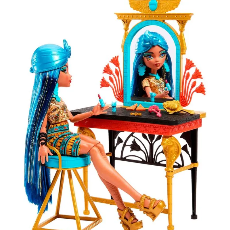 Monster High Muñeca Cleo De Nile con Tocador y Accesorios*MATTEL Discount