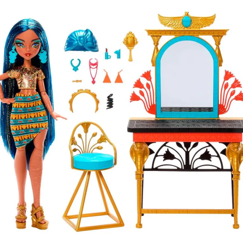Monster High Muñeca Cleo De Nile con Tocador y Accesorios*MATTEL Discount