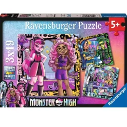 RAVENSBURGER Halloween|Puzzles Y Construcciones-Monster High Puzzle 3x49 Piezas