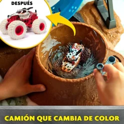 SPIN MASTER Vehículos, Trenes Y Parkings-Monster Jam Mud Blasters Pista Dunk Tank