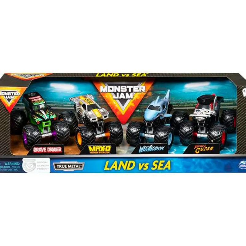 SPIN MASTER Vehículos, Trenes Y Parkings-Monster Jam Pack Coches Escala 1:64 Surtido