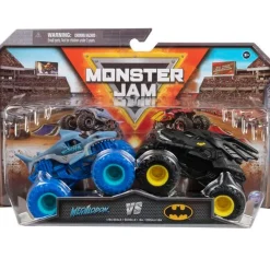 SPIN MASTER Vehículos, Trenes Y Parkings-Monster Jam Pack Megalodón vs Batman