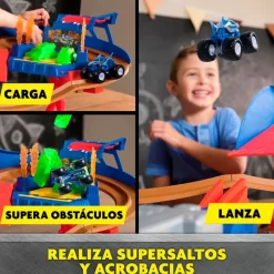 SPIN MASTER Vehículos, Trenes Y Parkings-Monster Jam Supercharge Speedway Pista Vehículos