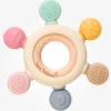 SARO Chupetes Y Dentición|Juegos De Madera-Mordedor madera y silicona sensorial