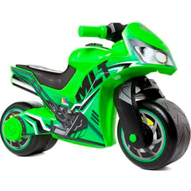MOLTO Bicicletas, Correpasillos Y Triciclos-Moto Cross Premium Verde