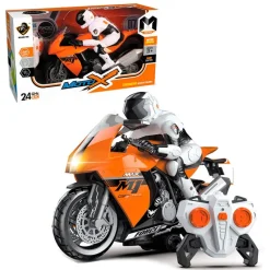 Moto de Carreras Naranja Blanca R/C*DRIM DISCOUNT Best