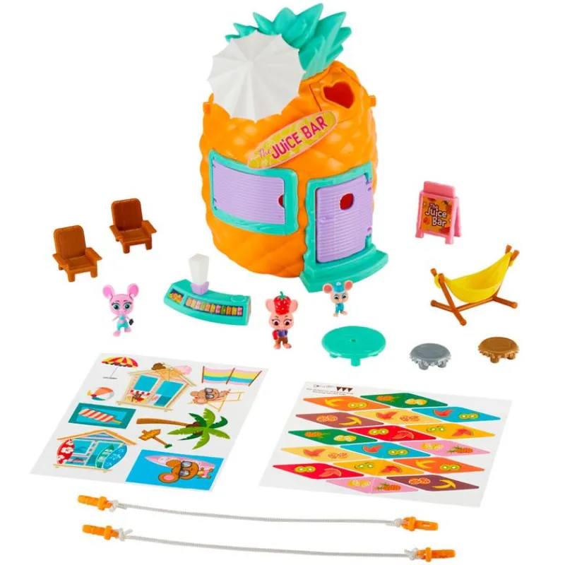 BANDAI Figuras Y Figuras De Acción-Mouse in the House Bar de Zumos Pinapple