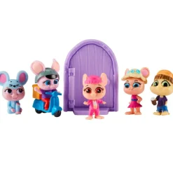 BANDAI Figuras Y Figuras De Acción-Mouse in the House Pack 5 Ratones Surtidos