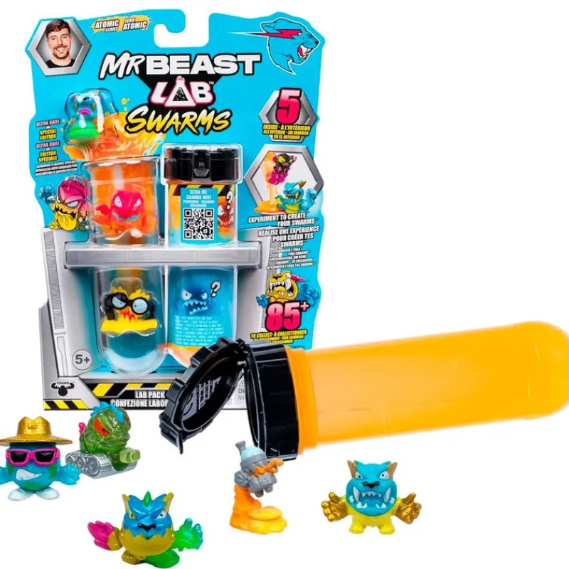 FAMOSA Figuras Y Figuras De Acción-Mr. Beast Test Tubo Pack 5 Figuras Surtido