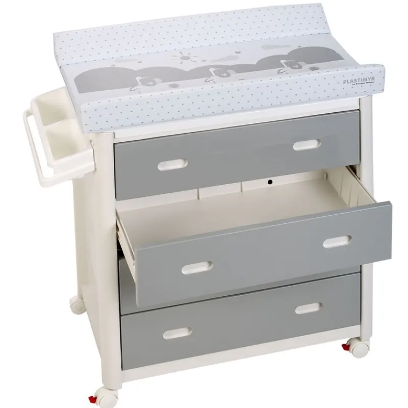 Mueble Bañera con Cajones Gris Estrella*KING BABY Clearance