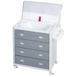 Mueble Bañera con Cajones Gris Estrella*KING BABY Clearance