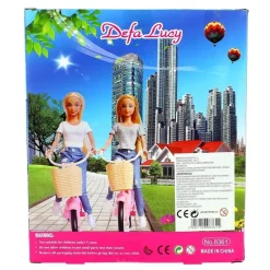 Muñeca Fashion Gris con Bicicleta*DRIM DISCOUNT Best