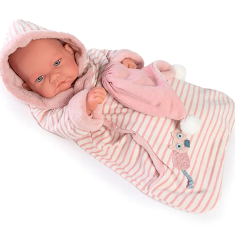 MUÑECAS ANTONIO JUAN Muñecas-Muñeca Nica Recién Nacida Saquito Invierno